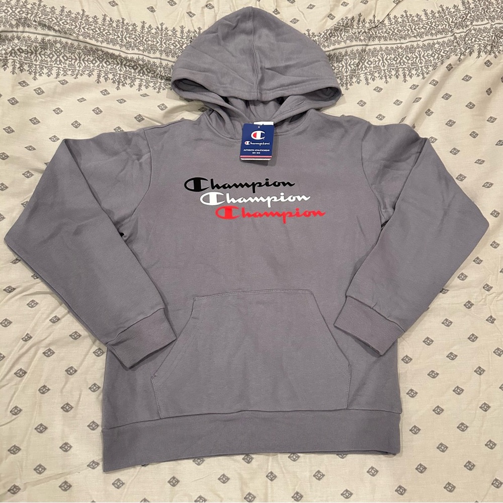 Champion Boys Grey Hoodie